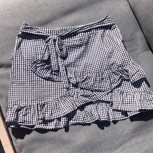 Gingham Ruffle Skirt
